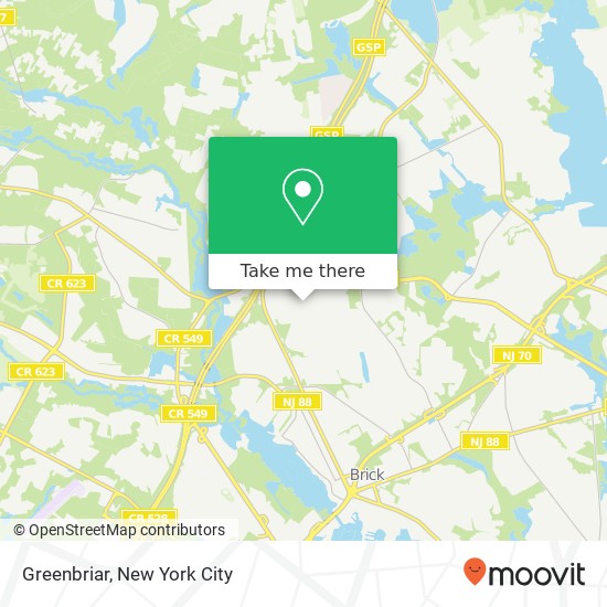 Greenbriar map