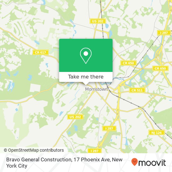 Bravo General Construction, 17 Phoenix Ave map