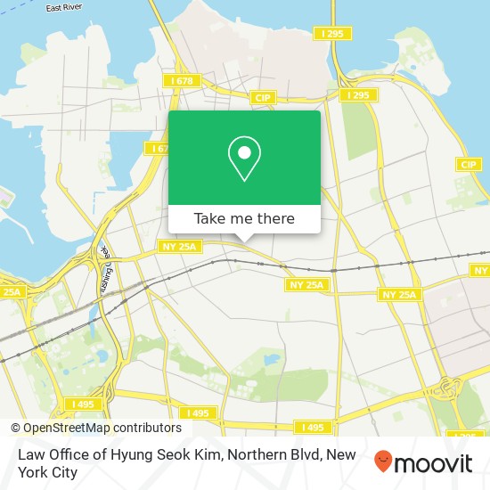 Mapa de Law Office of Hyung Seok Kim, Northern Blvd