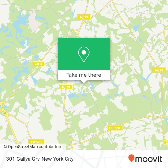 Mapa de 301 Gallya Grv, Morganville, NJ 07751