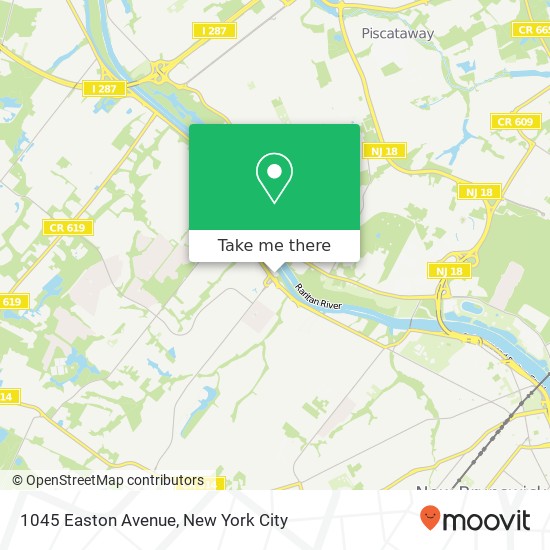 1045 Easton Avenue, 1045 Easton Ave, Somerset, NJ 08873, USA map