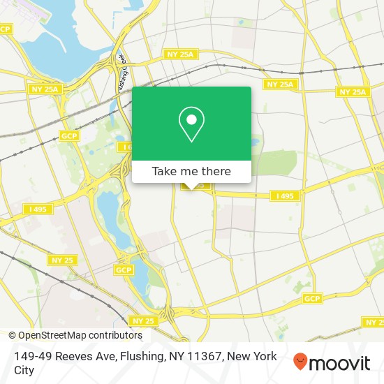 149-49 Reeves Ave, Flushing, NY 11367 map