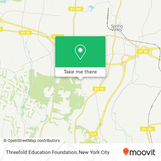 Mapa de Threefold Education Foundation, 185 Hungry Hollow Rd