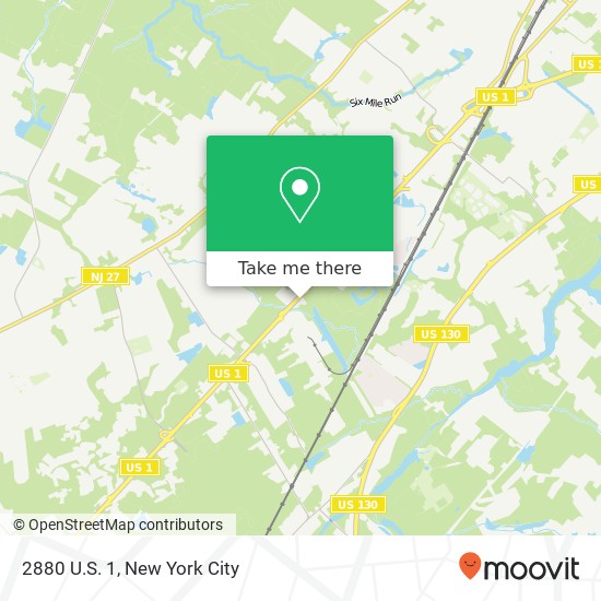 Mapa de 2880 U.S. 1, 2880 US-1, North Brunswick Township, NJ 08902, USA