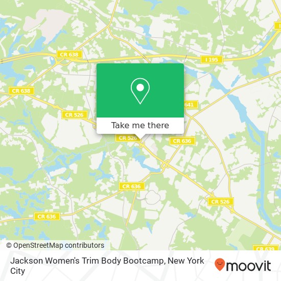 Mapa de Jackson Women's Trim Body Bootcamp, 138 N County Line Rd