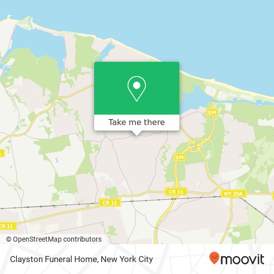 Mapa de Clayston Funeral Home, 3 Oak Ln