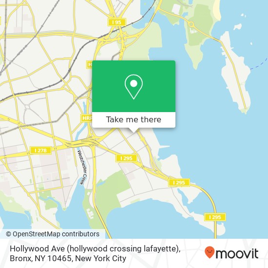 Hollywood Ave (hollywood crossing lafayette), Bronx, NY 10465 map