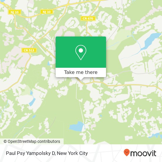 Mapa de Paul Psy Yampolsky D, 1247 Sussex Tpke