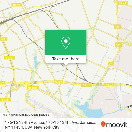 176-16 134th Avenue, 176-16 134th Ave, Jamaica, NY 11434, USA map
