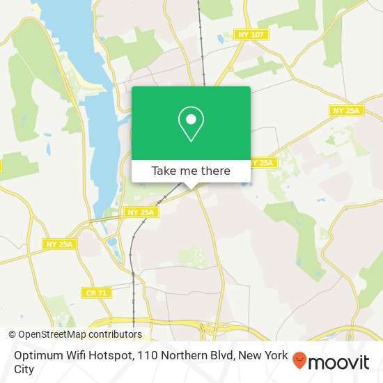 Optimum Wifi Hotspot, 110 Northern Blvd map