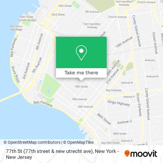 77th St (77th street & new utrecht ave) map