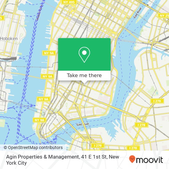 Agin Properties & Management, 41 E 1st St map