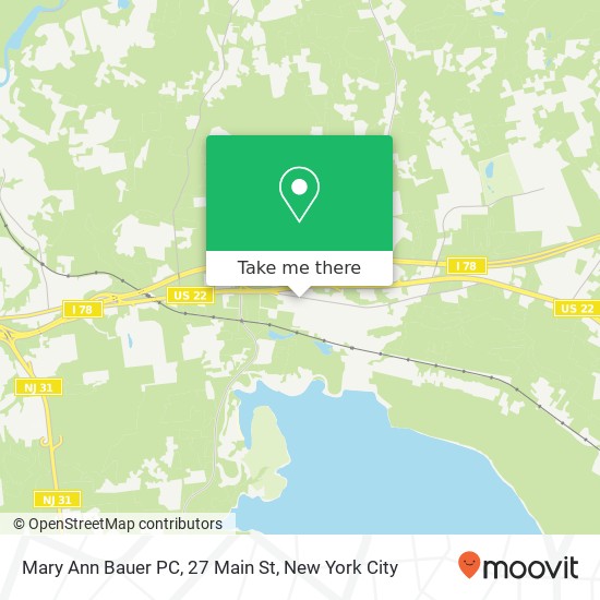 Mapa de Mary Ann Bauer PC, 27 Main St