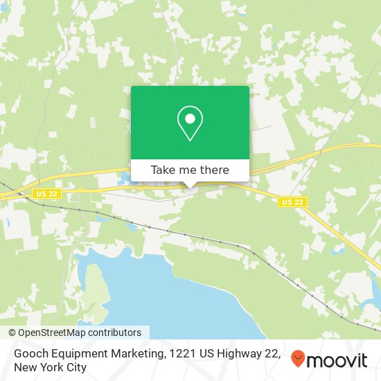 Mapa de Gooch Equipment Marketing, 1221 US Highway 22