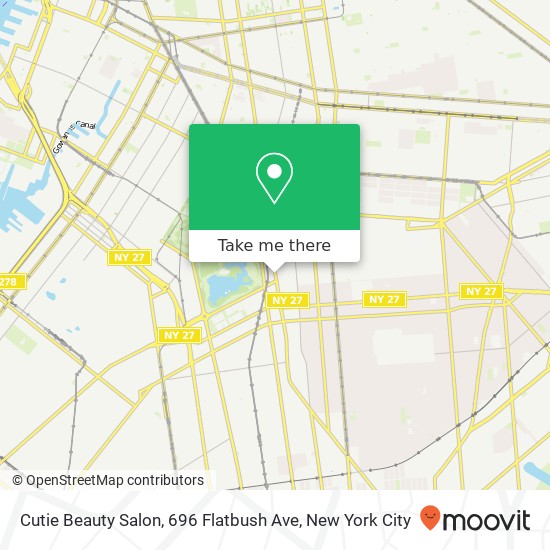 Cutie Beauty Salon, 696 Flatbush Ave map