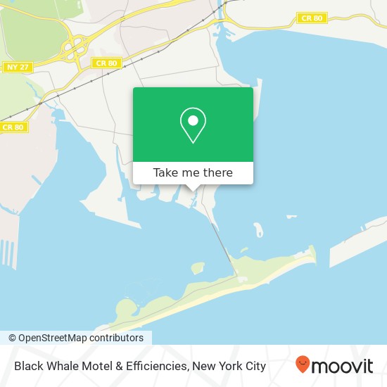 Black Whale Motel & Efficiencies map