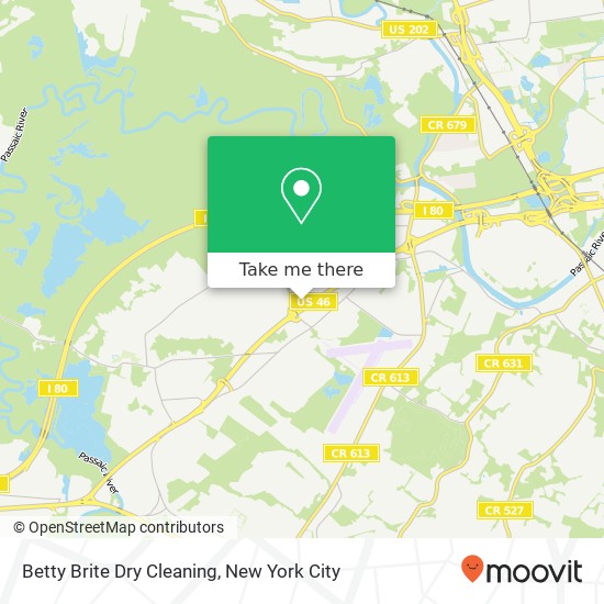 Mapa de Betty Brite Dry Cleaning, 397 US Highway 46