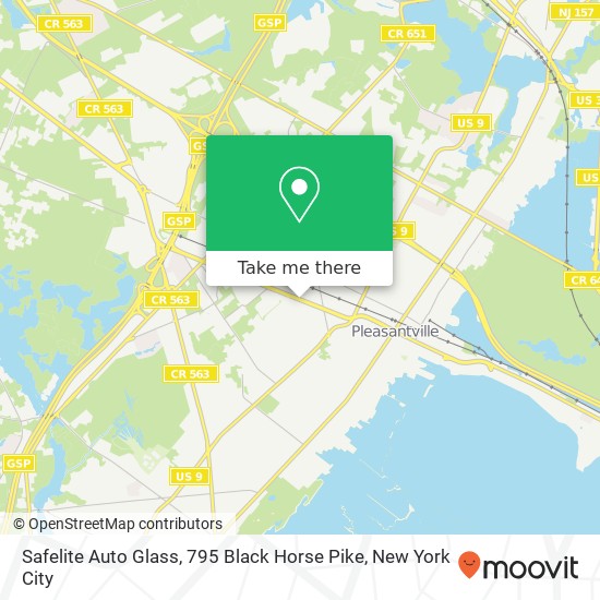 Safelite Auto Glass, 795 Black Horse Pike map