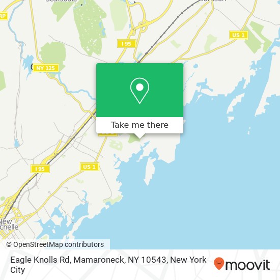 Eagle Knolls Rd, Mamaroneck, NY 10543 map