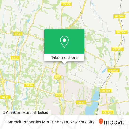 Hornrock Properties MRP, 1 Sony Dr map