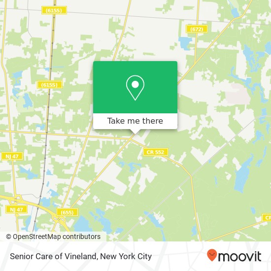Senior Care of Vineland, 2695 S Lincoln Ave map