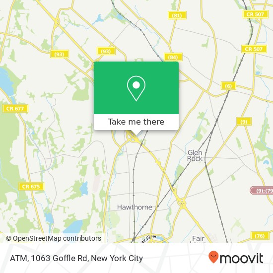 ATM, 1063 Goffle Rd map