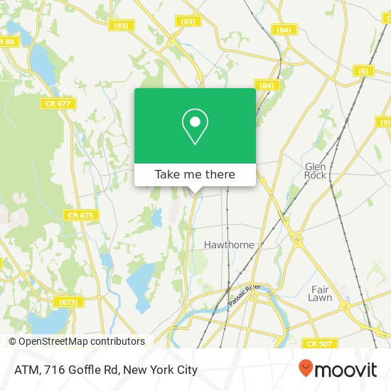 Mapa de ATM, 716 Goffle Rd
