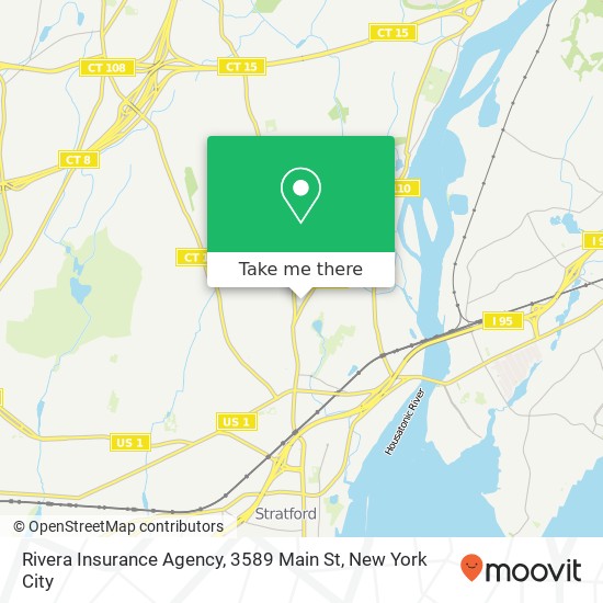 Mapa de Rivera Insurance Agency, 3589 Main St