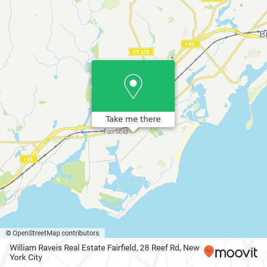 Mapa de William Raveis Real Estate Fairfield, 28 Reef Rd