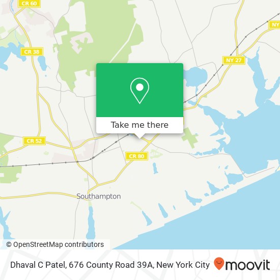 Dhaval C Patel, 676 County Road 39A map