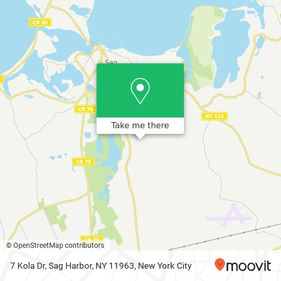 7 Kola Dr, Sag Harbor, NY 11963 map