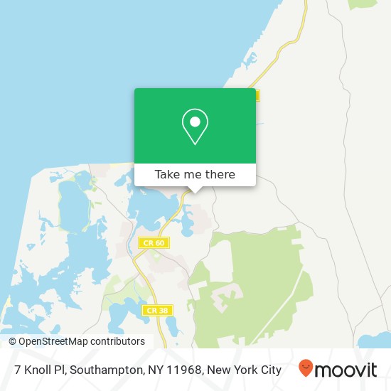 7 Knoll Pl, Southampton, NY 11968 map