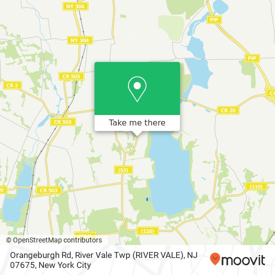 Mapa de Orangeburgh Rd, River Vale Twp (RIVER VALE), NJ 07675