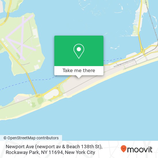 Mapa de Newport Ave (newport av & Beach 138th St), Rockaway Park, NY 11694