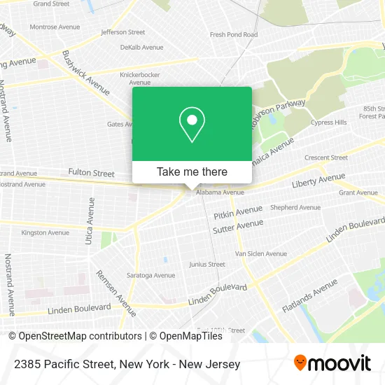 2385 Pacific Street map