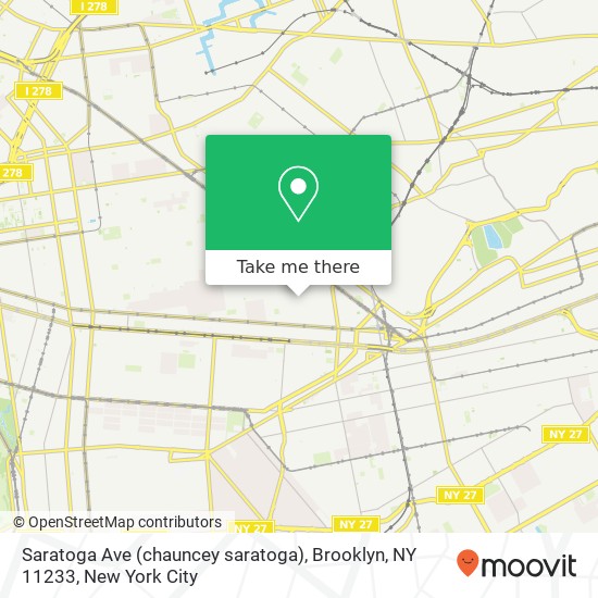 Saratoga Ave (chauncey saratoga), Brooklyn, NY 11233 map