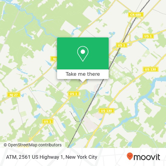 Mapa de ATM, 2561 US Highway 1