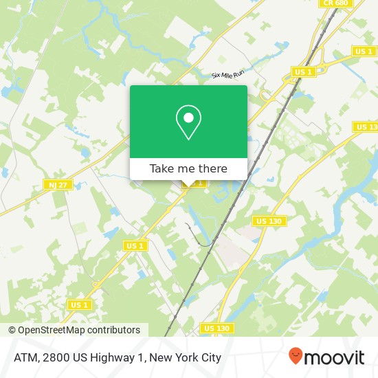 Mapa de ATM, 2800 US Highway 1