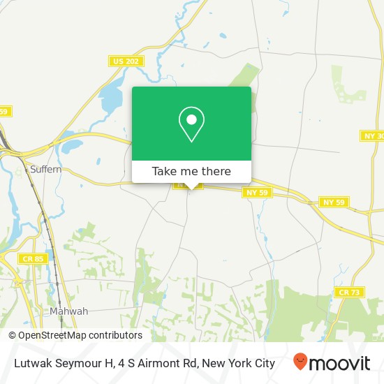 Lutwak Seymour H, 4 S Airmont Rd map