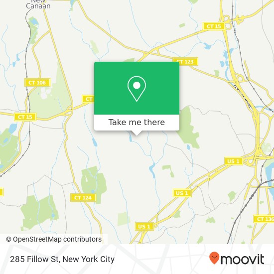 Mapa de 285 Fillow St, Norwalk, CT 06850