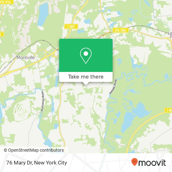 Mapa de 76 Mary Dr, Towaco, NJ 07082