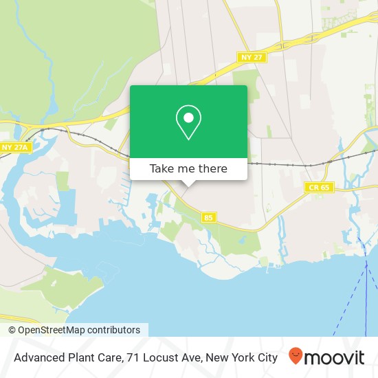 Mapa de Advanced Plant Care, 71 Locust Ave