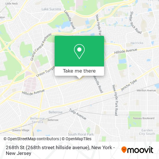 268th St (268th street hillside avenue) map