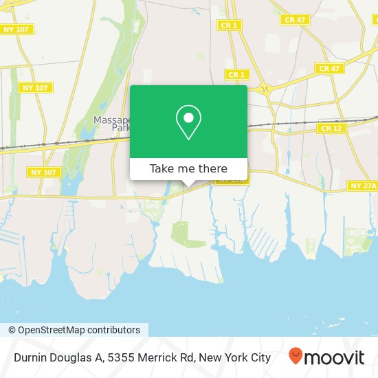 Durnin Douglas A, 5355 Merrick Rd map