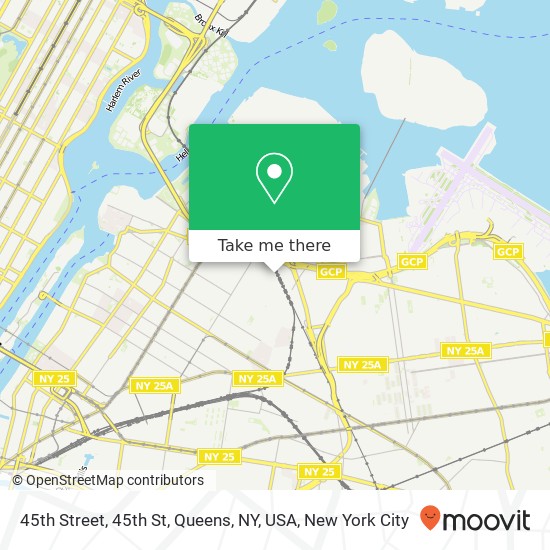 45th Street, 45th St, Queens, NY, USA map