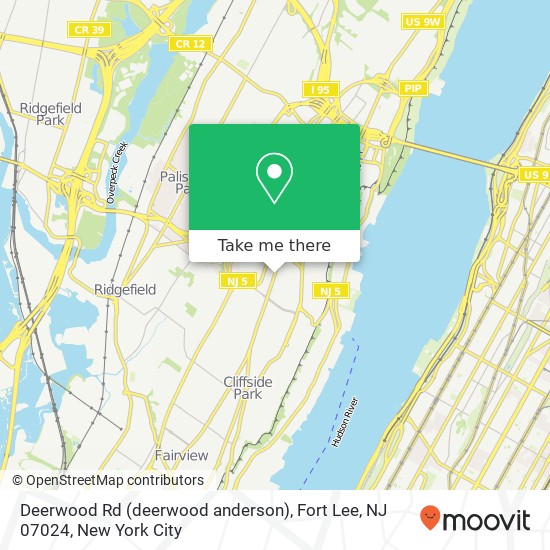 Deerwood Rd (deerwood anderson), Fort Lee, NJ 07024 map