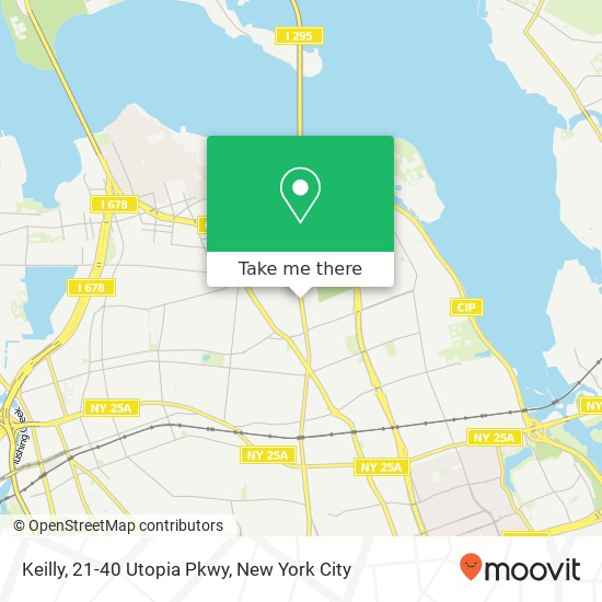 Keilly, 21-40 Utopia Pkwy map