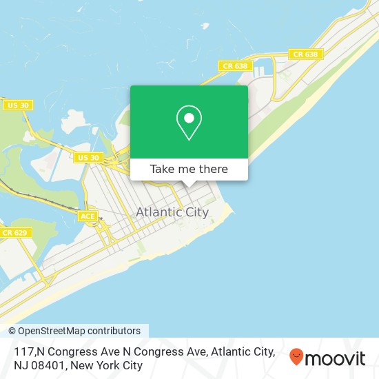 117,N Congress Ave N Congress Ave, Atlantic City, NJ 08401 map