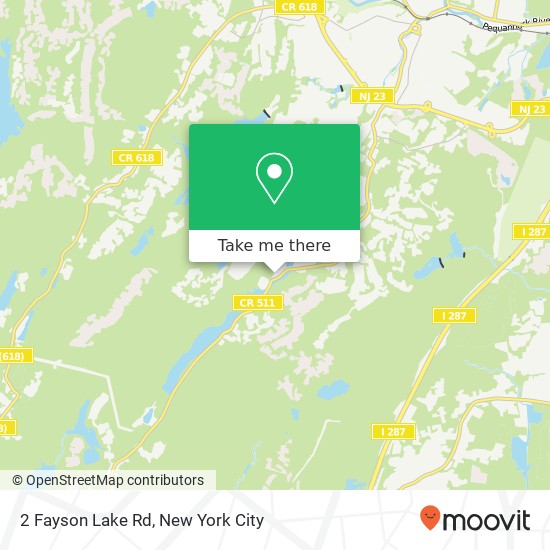 Mapa de 2 Fayson Lake Rd, Kinnelon (FAYSON LAKE), NJ 07405