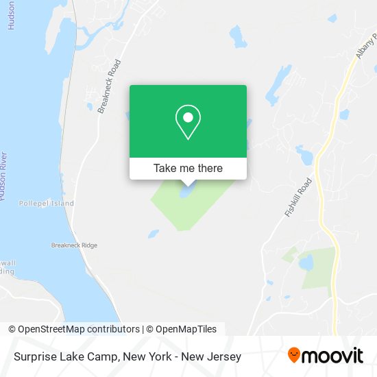 Surprise Lake Camp map